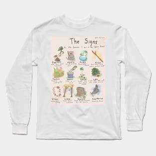 Astrological Signs as forest treasures Long Sleeve T-Shirt